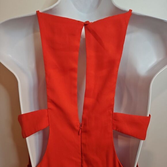 Sans Souci Orange CutOut Maxi Dress sz S - Picture 7 of 8